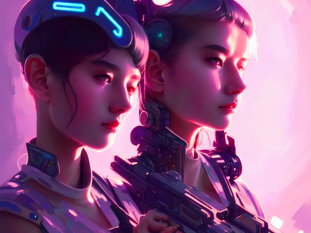 Prompt: portrait futuristic solider girl, in future tokyo neon light towertop, ssci - fi and fantasy, intricate and very very beautiful and elegant, highly detailed, digital painting, artstation, concept art, smooth and sharp focus, illustration, art by tan zi and ayanamikodon and alphonse mucha and wlop