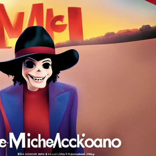 Prompt: michael jackson pixar movie poster