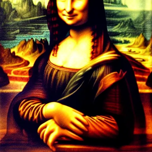 Image similar to a da vinci painting of the mona lisa