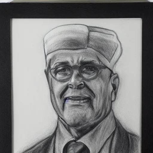 Image similar to charcoal drawing of a hospitalist