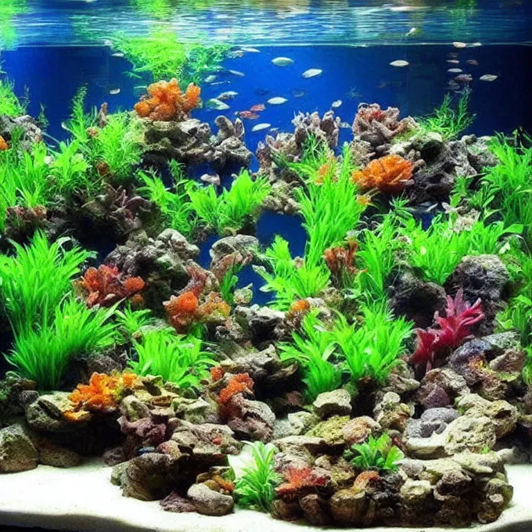 Prompt: aquarium landscale beautiful