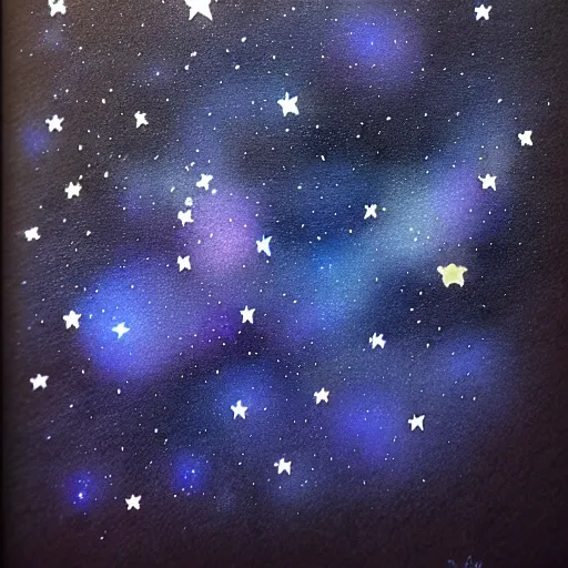 Image similar to stars, ink, by xu wei