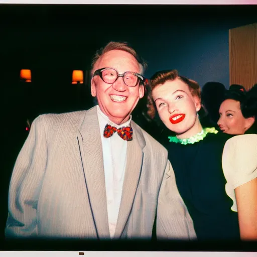 Prompt: photo of woody nelson, 1 9 5 0 s california party, cinestill, 8 0 0 t, 3 5 mm, full - hd