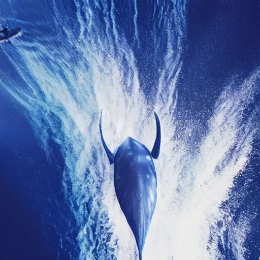 Image similar to photograph of an astronaut riding a blue whale underwater, artstation, Nat Geo photography award