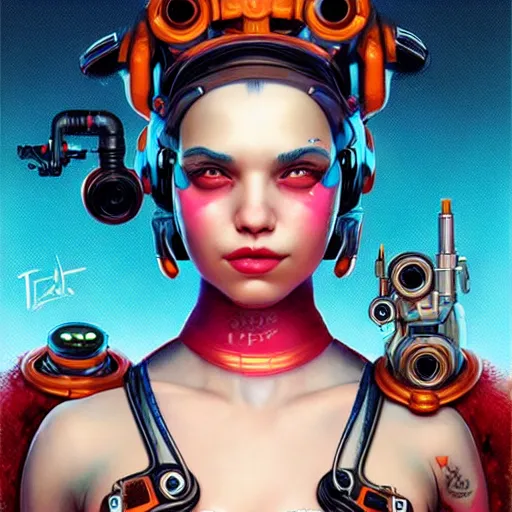 Image similar to lofi biopunk harley queen portrait, Pixar style, by Tristan Eaton Stanley Artgerm and Tom Bagshaw.