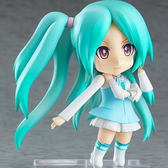 Image similar to hatsune miku, an anime nendoroid of hatsune miku, figurine, detailed product photo