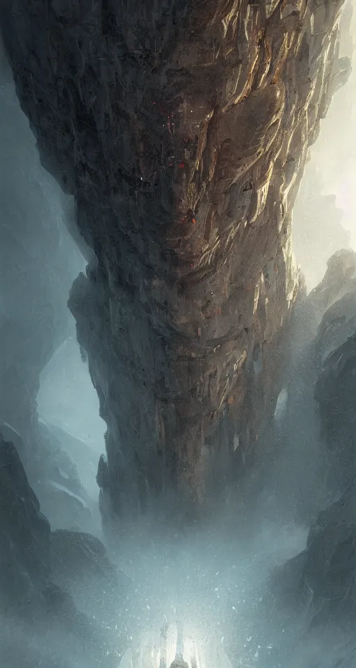 Prompt: a detailed portrait of a giant robotic face buried half way in a cliff by Greg Rutkowski, Sung Choi, Mitchell Mohrhauser, Maciej Kuciara, Johnson Ting, Maxim Verehin, Peter Konig, final fantasy, Marco lense , 8k photorealistic, cinematic lighting, HD, high details, atmospheric , trending on artstation