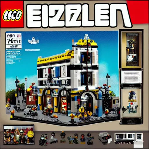 Image similar to Box art of a LEGO set for Led Zeppelin