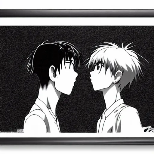 Image similar to highly detailed black and white neon genesis evangelion directed by david lynch poster eraser head