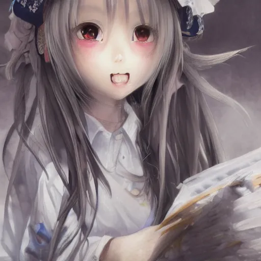 Image similar to dynamic composition, motion, ultra-detailed, incredibly detailed, a lot of details, amazing fine details and brush strokes, colorful and grayish palette, smooth, HD semirealistic anime CG concept art digital painting, watercolor oil painting of a Japanese schoolgirl, Cytus and Deemo style by a Chinese artist at ArtStation, by Huang Guangjian, Fenghua Zhong, Ruan Jia, Xin Jin and Wei Chang. Realistic artwork of a Chinese videogame, gradients, gentle an harmonic grayish colors.