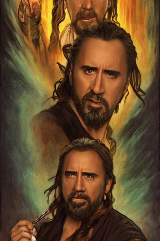 The nine members of the Fellowship of the Ring, but they are all dwarves  played by Nicolas cage - AI Generated Artwork - NightCafe Creator