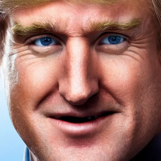 Prompt: close - up portrait of owen wilson as donald trump, studio photograph