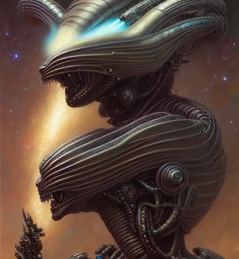 Prompt: gemini fantasy alien character portrait, ultra realistic, wide angle, intricate details, blade runner artifacts, highly detailed by peter mohrbacher, wayne barlowe, boris vallejo, hajime sorayama aaron horkey, gaston bussiere, craig mullins