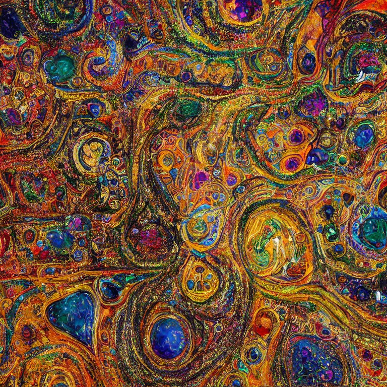 Image similar to a beautiful picture of all that glitters is not gold, highly detailed, a picture about the human soul, about its properties and manifestations, not everything good that looks beautiful, there is something ugly, but very important and beautiful internally, visual art, 8 k resolution, primitivism, abstract art