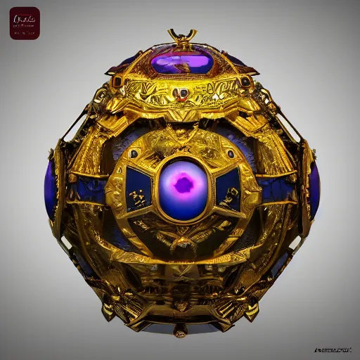 Image similar to magical artifact, faberge, intricate, artstation, dramatic lighting