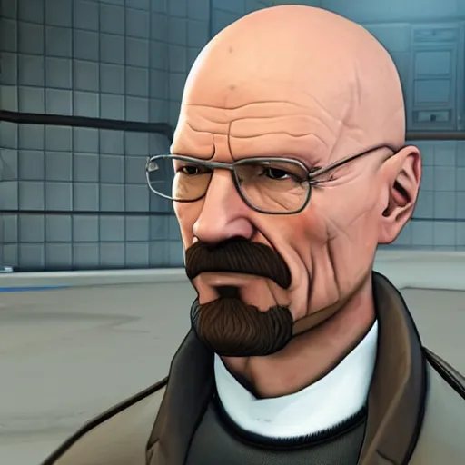 Prompt: walter white in overwatch