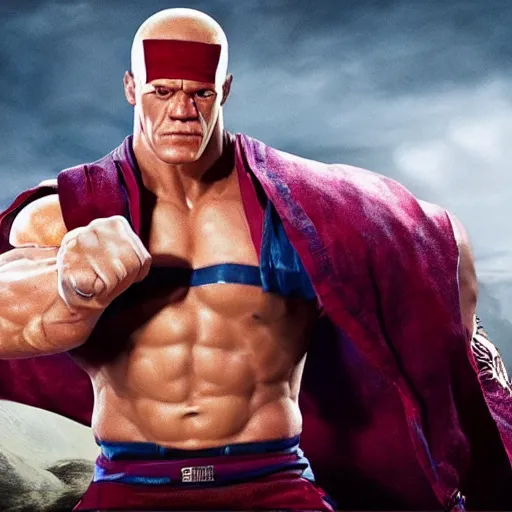 Prompt: john cena as jagi in fist of the north star, 4 k