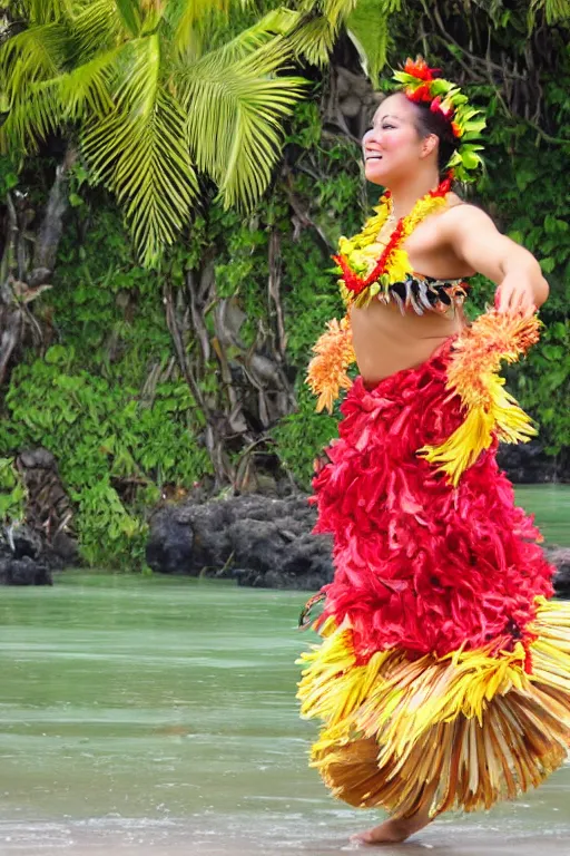 Image similar to hawaiian hula dancer