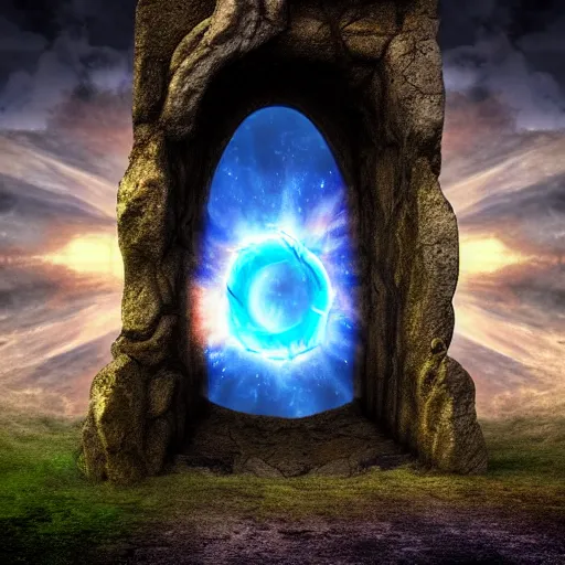 Image similar to looking into a portal to another universe, fantasy image