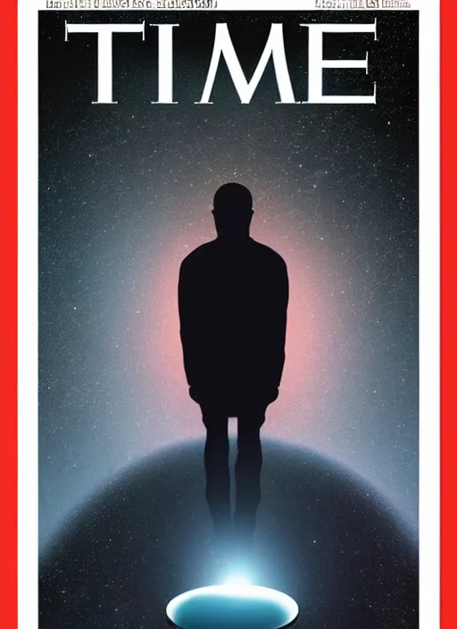 Image similar to TIME magazine cover, the coming AI singularity, 4k