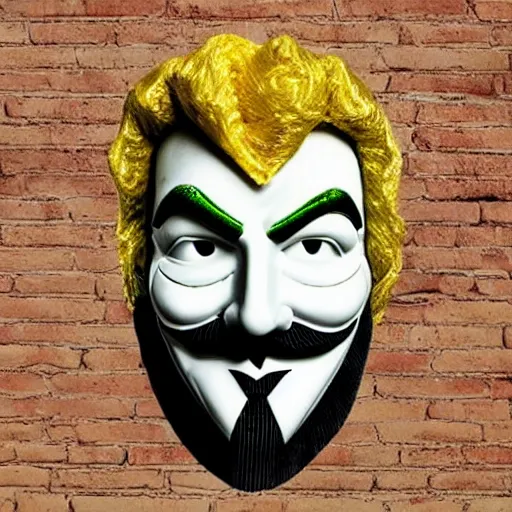 Prompt: windows 3. 1 4 style guy fawkes mask