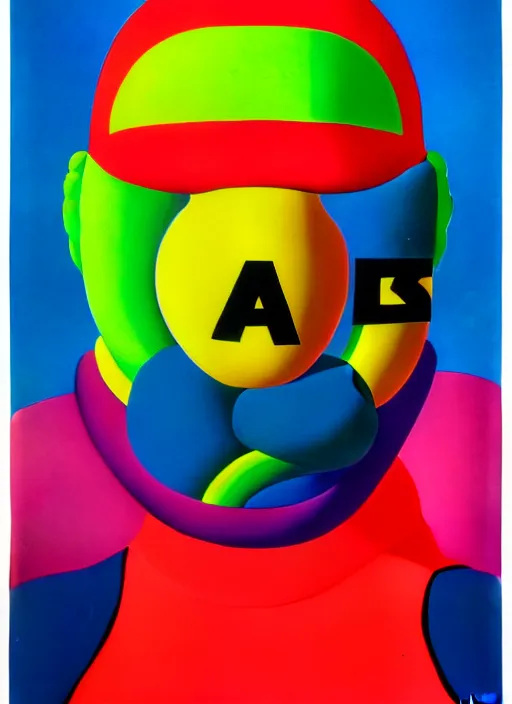 Image similar to person wearing a balaclava by shusei nagaoka, kaws, david rudnick, airbrush on canvas, pastell colours, cell shaded, 8 k