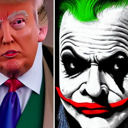 Image similar to Donald Trump as The Joker