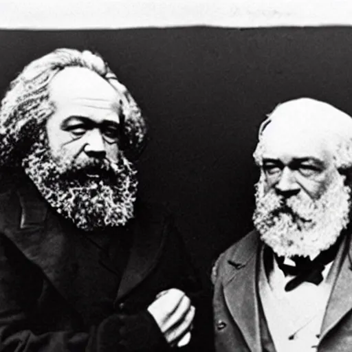 Prompt: Karl marx in an mma fight