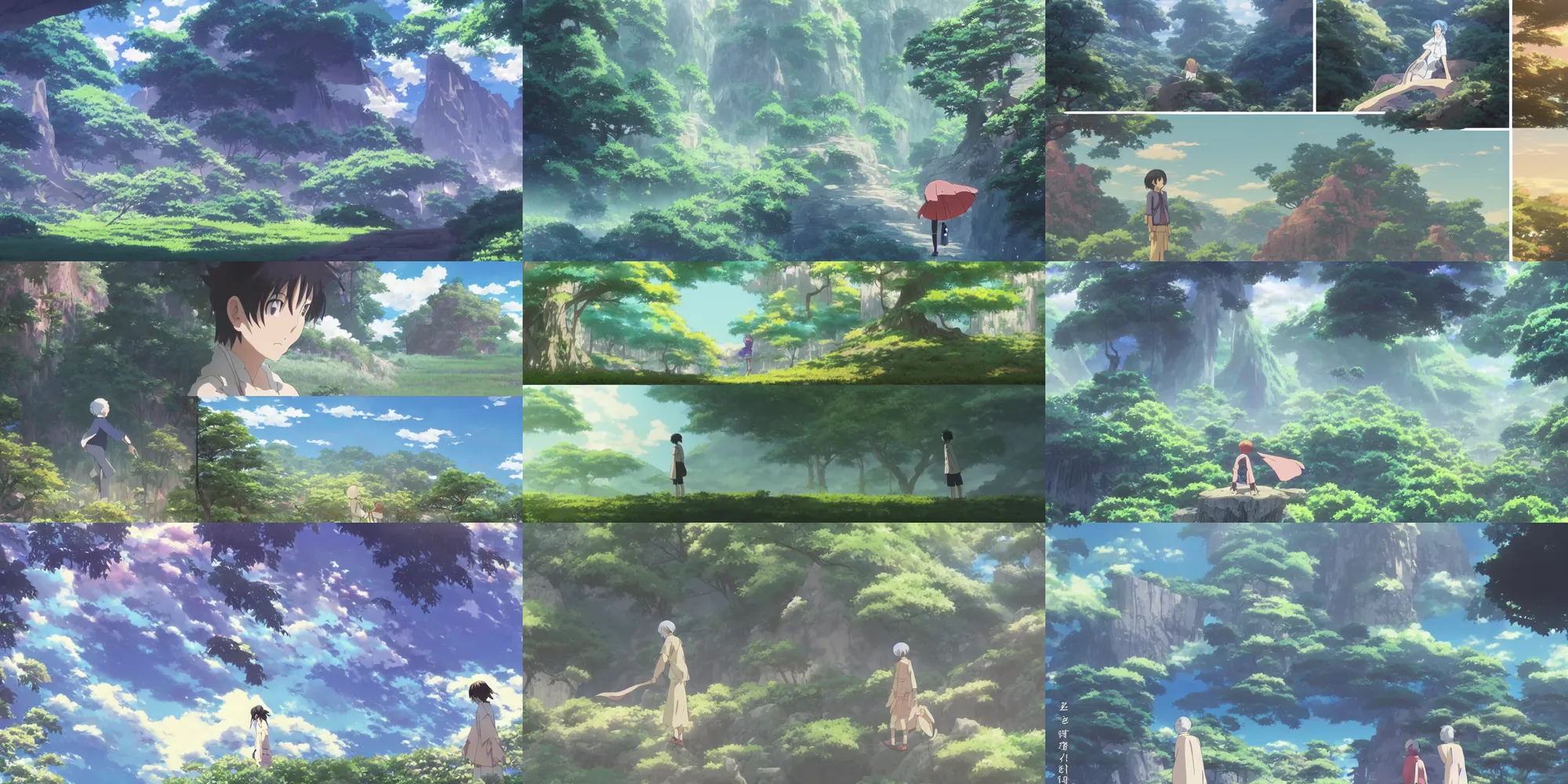 Prompt: screenshot from the anime film by studio ghibli, an anime grandpa on a mystical action adventure, ethereal by kazuo oga, screenshot from the anime film by makoto shinkai, concept art by senior environment artist, anime aesthetic