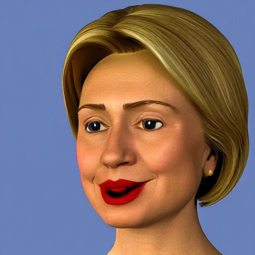 Image similar to how to 3 d model 1 9 9 0 s hillary clinton for beginners blender tutorial