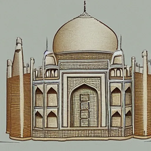 Image similar to a reconstruction of the cheese taj mahal made ot of cheese