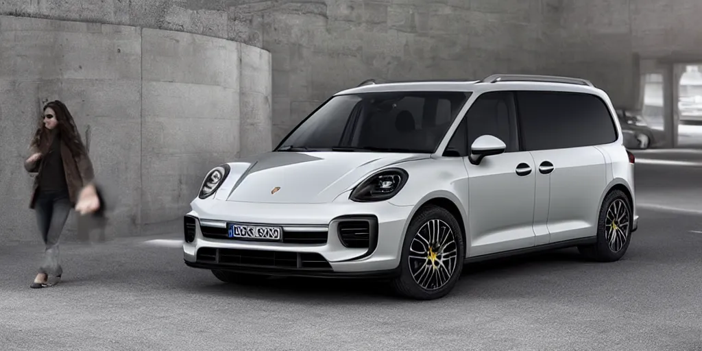 Prompt: “2022 Porsche Minivan, ultra realistic, 4K”