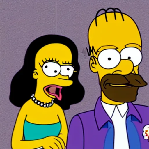 Prompt: Snoop Dogg guest starring in an episode of The Simpsons