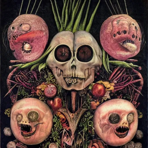 Image similar to post - punk new age album cover, magic, apocalypse, psychedelic, black white pink, magic, giger h. r., giuseppe arcimboldo