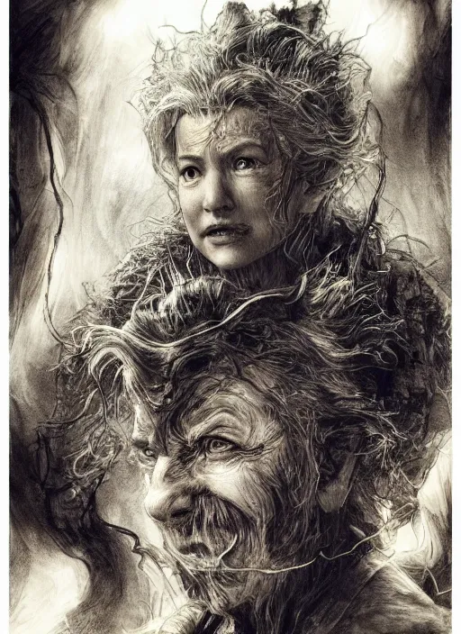 Image similar to portrait, The wizard of Oz, watercolor, dramatic lighting, cinematic, establishing shot, extremely high detail, foto realistic, cinematic lighting, pen and ink, intricate line drawings, by Yoshitaka Amano, Ruan Jia, Kentaro Miura, Artgerm, post processed, concept art, artstation, matte painting, style by eddie mendoza, raphael lacoste, alex ross