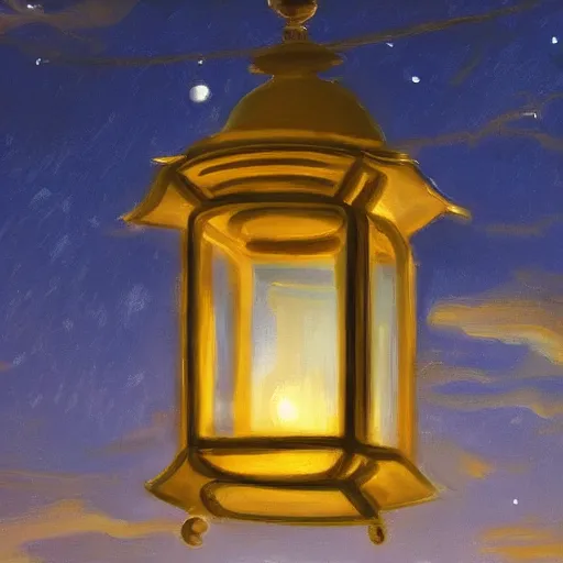 Image similar to beautiful lit lanterns floating in the beautiful night sky, john singer sargent art style, 4 k, modern