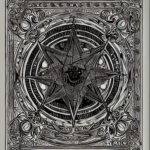 Prompt: occult spellbook, dark occult spells, hyperdetailed, 4k, intricate lines