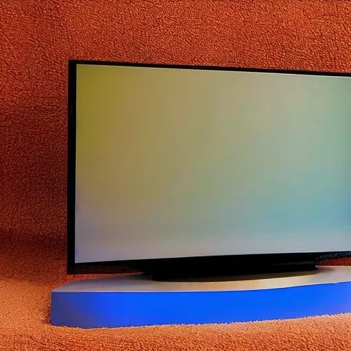 Prompt: a tv blue made by apple inc.