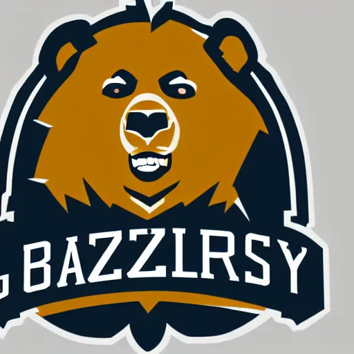 Image similar to concept logo design for a grizzley bears football team