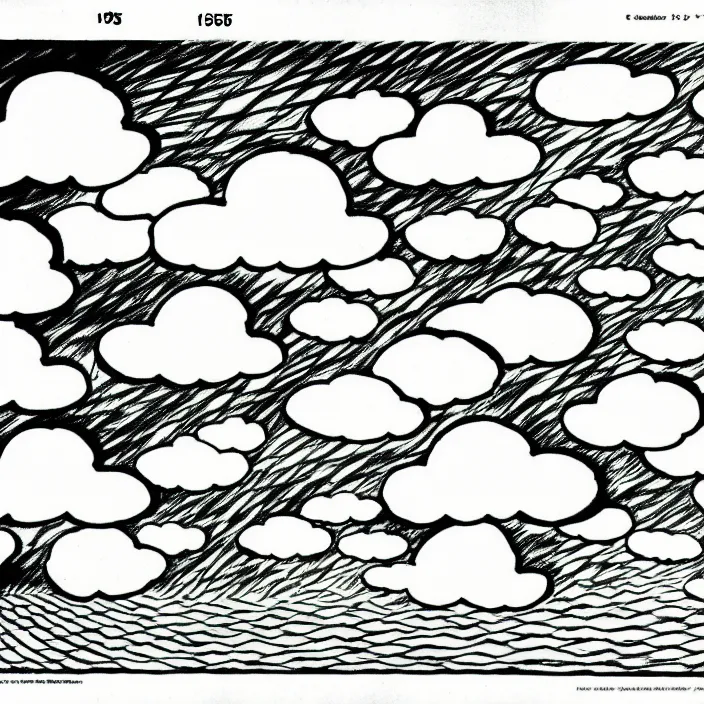 Image similar to a still frame from comic strip, birds dancing clouds 1 9 5 0, herluf bidstrup, new yorker illustration, monochrome contrast bw, lineart, manga, tadanori yokoo, simplified,