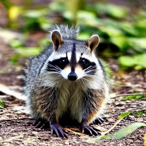 Prompt: “a raccoon mixed with a squirrel”