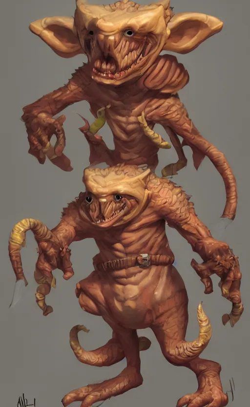 Image similar to kobold, artstation, character design, concept art