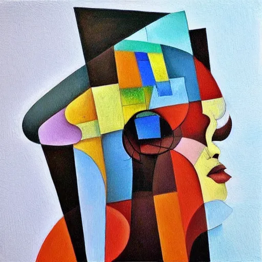 Image similar to intricate, amazing, abstract, cubism, painting by nery de linn