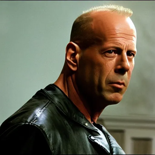 Prompt: bruce willis staring in ghost