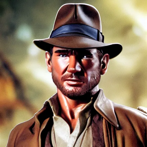 Prompt: very high resolution photo of indiana jones as an action figure.