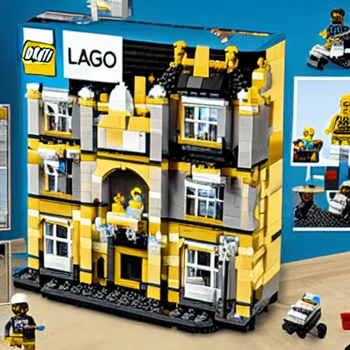 Image similar to mar - a - lago fbi raid lego set