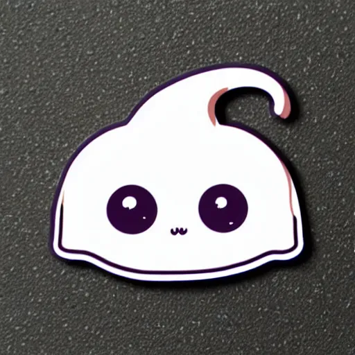 Image similar to cute chibi ghost sticker, by studio ghibli