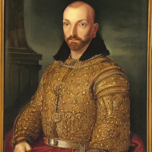 Image similar to royal portrait of King Alaric Vanvelsor