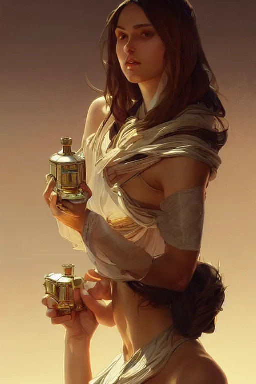 Image similar to artillery shell, realistic painting, symmetrical, highly detailed, digital painting, artstation, concept art, smooth, sharp focus, illustration, cinematic lighting, art by artgerm and greg rutkowski and alphonse mucha