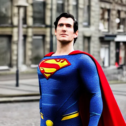 Image similar to A portrait still of superman in Dublin City Ireland